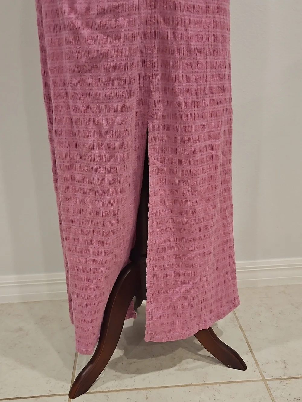 Free People Endless Summer Nya Maxi Dress Pink Halter Cutout Boho Size M - Picture 6 of 6